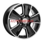 5/114,3/6,5x16 Khomen Wheels 67,1/50 KHW1601 F-Silver