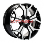 5/114,3/7x17 Khomen Wheels 60,1/45 KHW1715 F-Silver