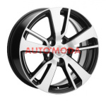 5/114,3/7x17 Khomen Wheels 67,1/38 KHW1704 Black-FP